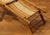 Wood Vintage French Childrens Garden Lounger with Ottoman, 1930s For Sale - Image 7 of 11