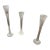 Global Views Portugal Graduated Hand-Blown Ribbed Glass Candlesticks | Set of Three For Sale