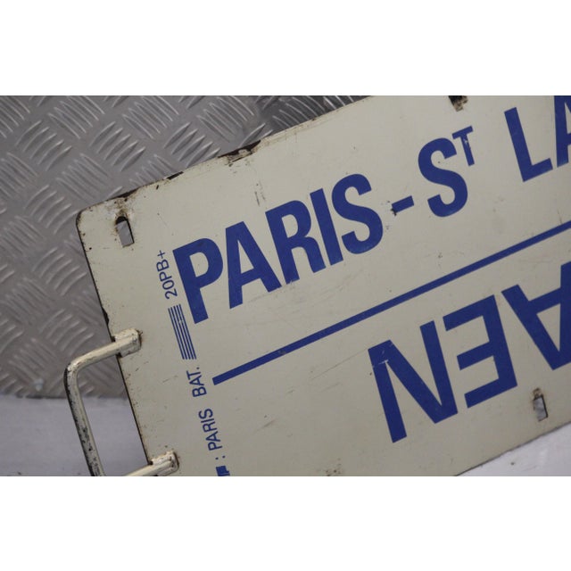 Deauville Trouville sign Paris Saint Lazare Enamel Metal Vintage Wall decor Wall hangingFrance art Metal French vintage...