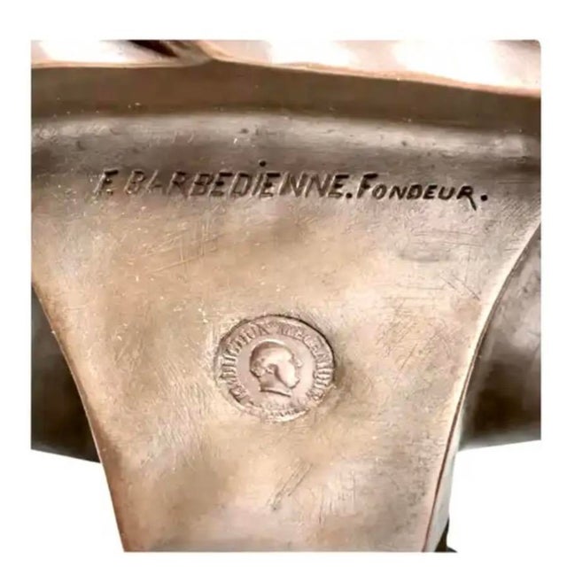 Bronze F. Barbedienne Bronze Bust of Friedrich Schiller For Sale - Image 8 of 10