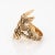 Winged Fairy Ring Vintage 14k Yellow Gold Nymph Sz 5 Ethereal Fine Jewelry For Sale - Image 4 of 7