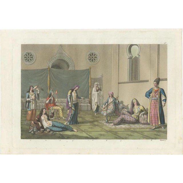 Ferrario, Illustration of a Persian Harem, 1831, Print For Sale