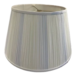 Striped Shirred Silk Lamp Shade