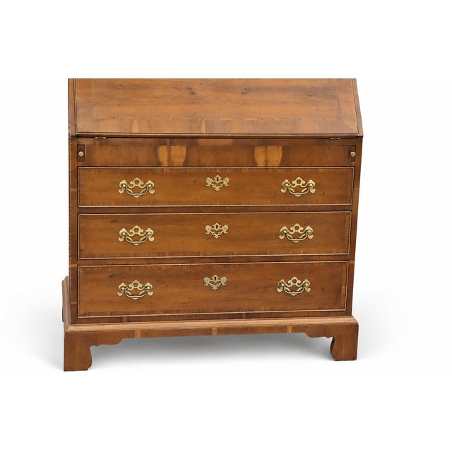 1960s 1960s Henredon Walnut Folio 10 Secretary Desk Double Hood For Sale - Image 5 of 11