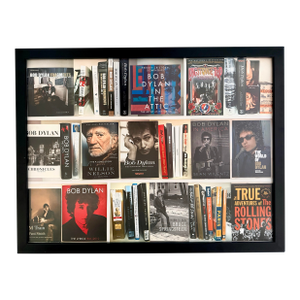 Original Bookshelf Dylan Photographic Collage Wall Art Music Montage