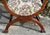 Vintage Carved Oak Jacobean Style U Shaped Chair W/Figural Faces For Sale - Image 4 of 15