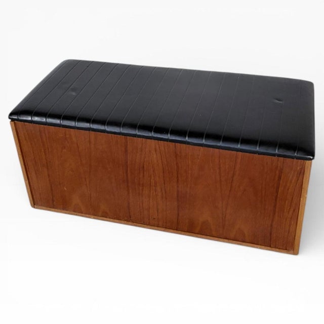Mid-Century Modern Teak Blanket Bench For Sale - Image 5 of 7
