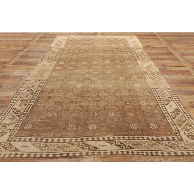 Vintage Earthy Turkish Kars Rug - 05'06 X 11'06 For Sale - Image 9 of 10