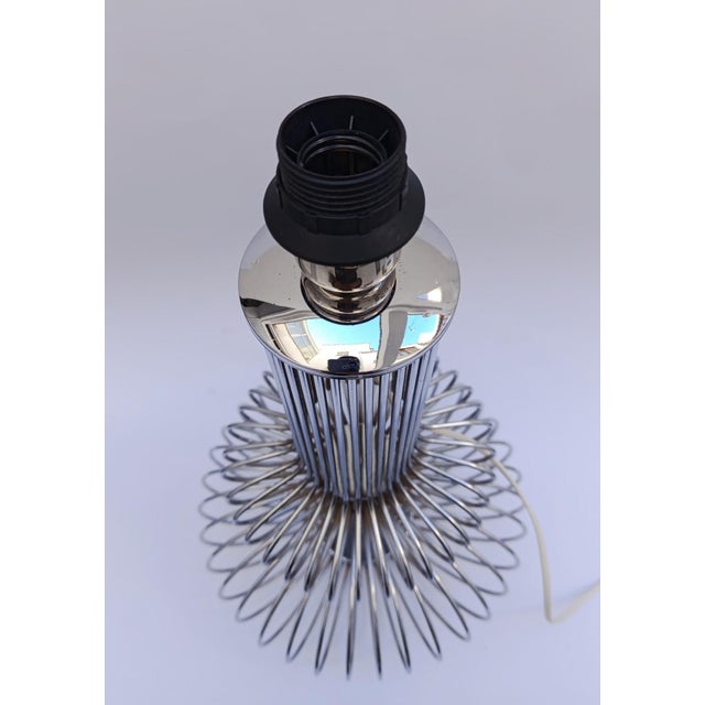 Reggiani Vintage Space Age Chrome Table Lamp by Goffredo Reggiani for Reggiani, 1970s For Sale - Image 4 of 9