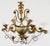 Vintage Italian Regency style gilt tole four candle wall sconce. Features wall pocket to center ideal for plant or flowers...