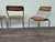 Italian Chairs in Chromed Metal and Vienna Straw, 1970s, Set of 4 For Sale - Image 4 of 14