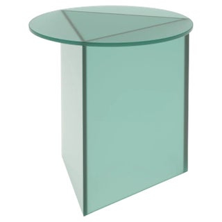 Prisma Tall 50 Coffee Table in Satin Glass by Sebastian Scherer For Sale
