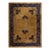1920s Gold Floral Medallion Chinese Art Deco Carpet 9' X 11' 7" Knotted Wool Rug For Sale