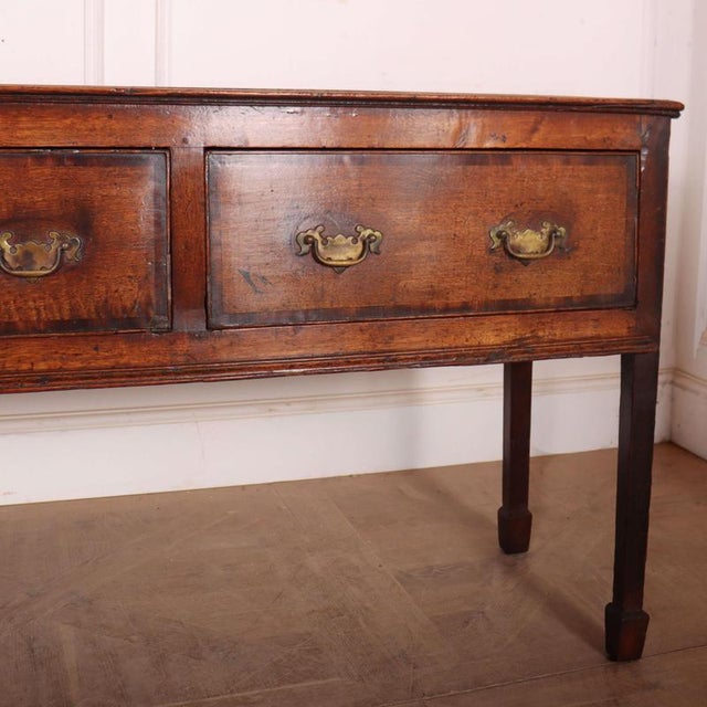English Dresser Base in Oak For Sale - Image 4 of 11
