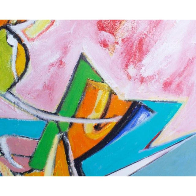 Late 20th Century Abstract Oil on Canvas Abstract Painting by James L. Bruch For Sale - Image 5 of 7