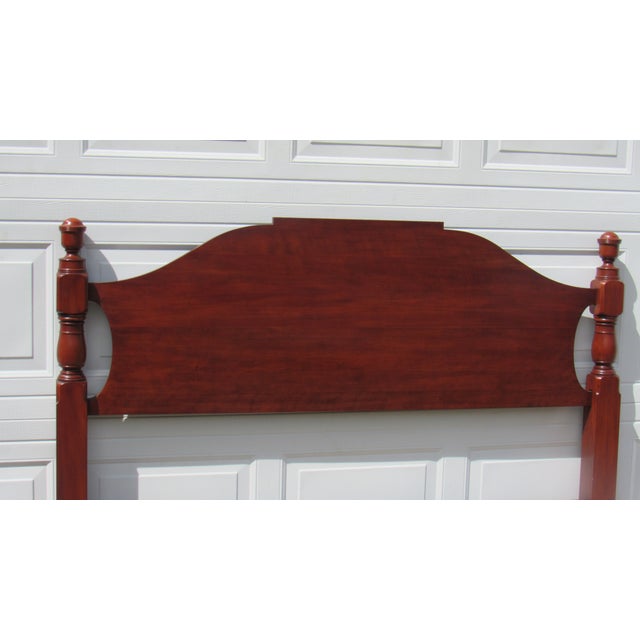Henkel Harris 1980s Henkel Harris Cherry Poster Bed Designer Rare Queen For Sale - Image 4 of 6