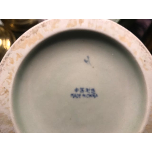 Chinese Blue and White Porcelain Cylindrical Bough Vase With Landscape Scene For Sale In Los Angeles - Image 6 of 11