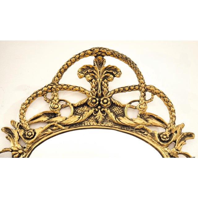 Rococo Louis XV-style Bronze Mirror For Sale - Image 4 of 13