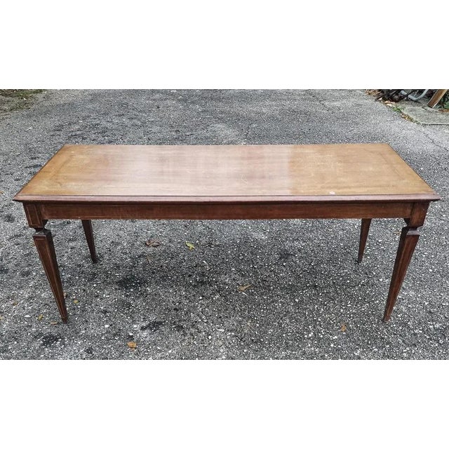 Low Rectangular Inlaid Coffee Table, 1950 For Sale - Image 4 of 9