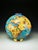 Modern Colonial Globe Vase World Map by M.P. Chevalier for Longwy For Sale - Image 3 of 8