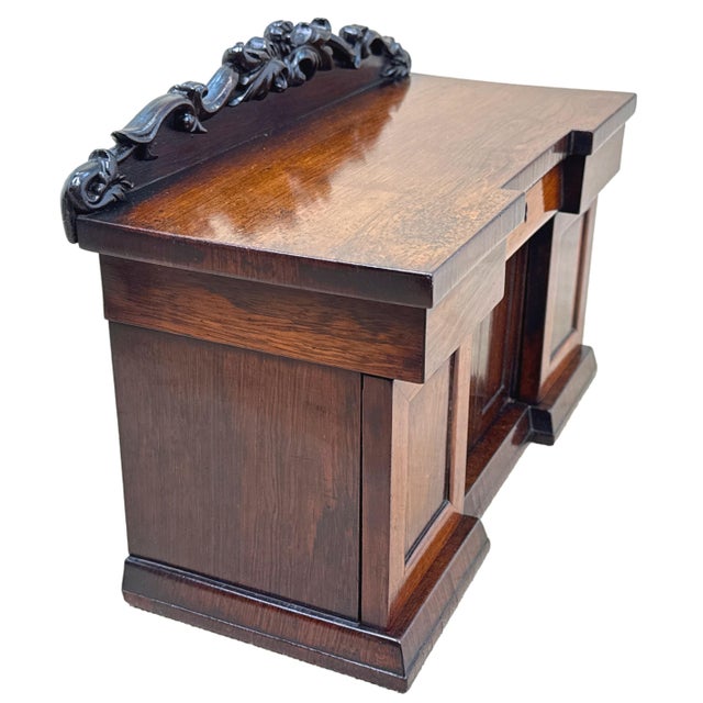 Regency Rosewood Tea Caddy Miniature Sideboard, 1835 For Sale - Image 9 of 12