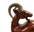Brown Mid-Century Wooden Ram Sculpture For Sale - Image 8 of 11
