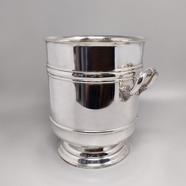 1950s Vintage Silver-Plated Sully Champagne & Ice Bucket from Christofle, 1950s For Sale - Image 5 of 11
