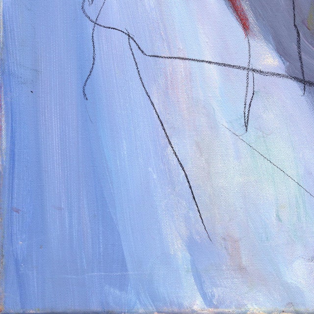 Exploration - Original Figurative Abstract Feminine Portrait Painting on Canvas Artwork by Erin Hammond For Sale In Los Angeles - Image 6 of 9