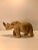 RARE Vintage African Hand Chiseled Stone Carving Rhino Figurine Aprox. dimensions: 9"L x 5"H x 3"W Weight: 3.18 pounds...