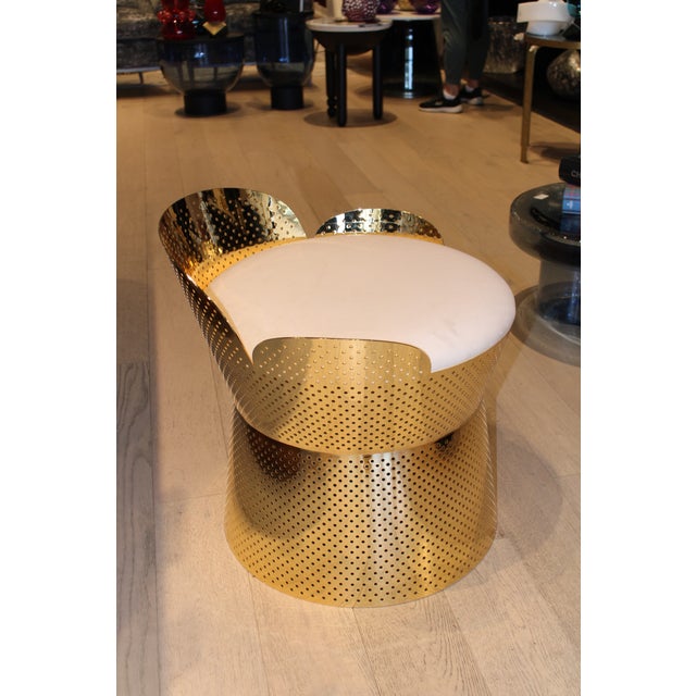 Modern Juliette Chair White Cushion For Sale - Image 3 of 12