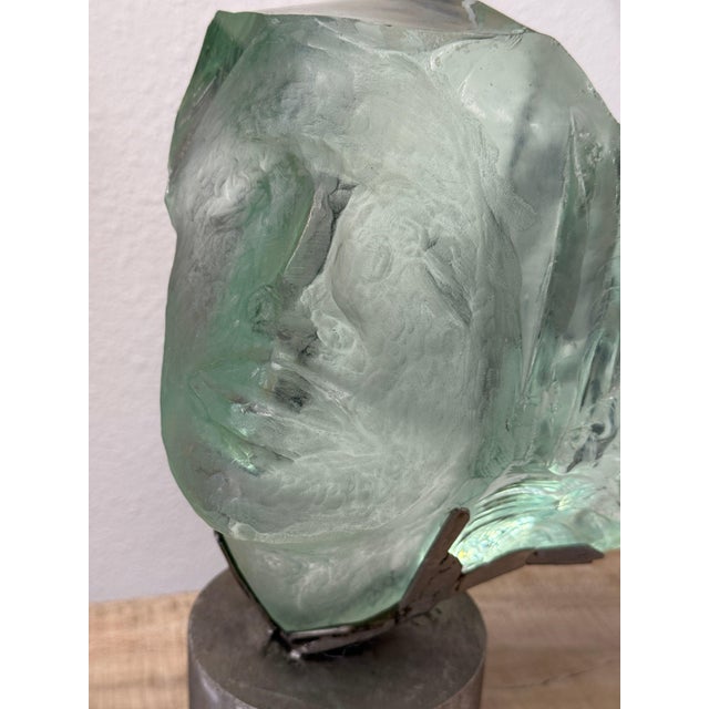 Glass Late 20th Century Suzanne Regan Pascal Slag Glass Sculpture For Sale - Image 7 of 14