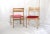 Mid-Century Modern Light Wood and Red Set of 2 Chairs From the 1960s For Sale - Image 9 of 12