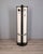 Coat stand / umbrella stand, with white lacquered wooden structure with dark wood inserts, chromed metal hooks, designed...