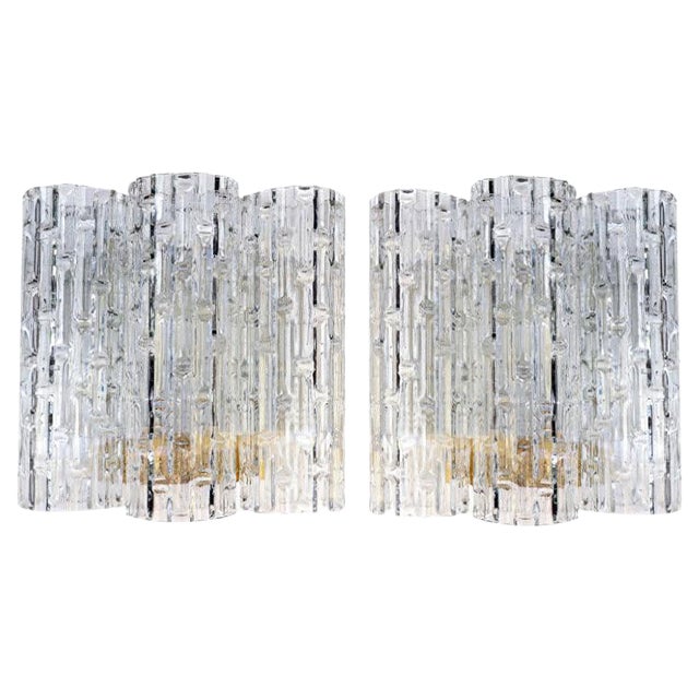 Murano Glass Sconces from Doria Leuchten, 1960s, Set of 2 For Sale