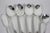 Art Deco 1937 First Love Hostess Set of Serving Utensils Spoons Slotted Sugar Butter Knife Entertaining - 6 Piece For Sale - Image 3 of 11