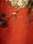 French 1970 Pair of Floral Rust Linen Curtains For Sale - Image 9 of 13