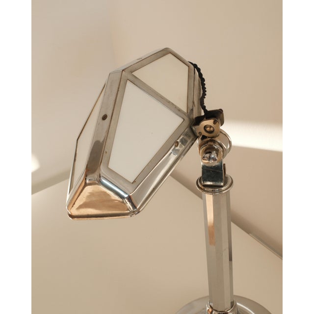 1930s Art Deco Pirouette Table Lamp from Jean Chavanis, 1930s For Sale - Image 5 of 6