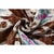 Burnt Umber Earth & Sky Ikat Velvet Throw Pillow 20x20 | Handmade Designer Accent Cushion For Sale - Image 8 of 8