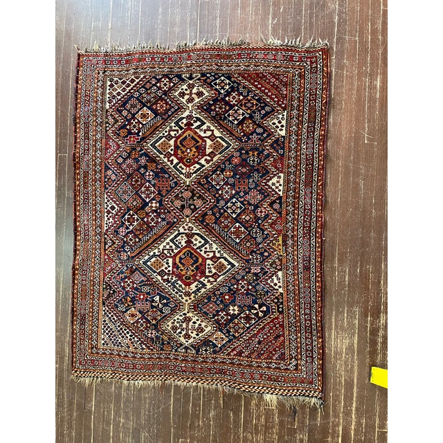 Antique Persian Qashqai Rug For Sale - Image 13 of 13