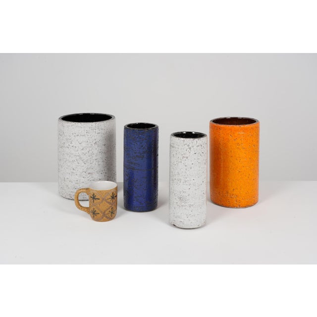 Rouleaux Vases in Chamotte Earth, 1960s, Set of 4 For Sale - Image 4 of 8