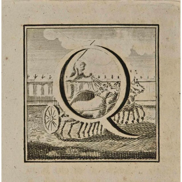 Letter of the Alphabet Q, from the series "Antiquities of Herculaneum", is an etching on paper realized by Luigi...