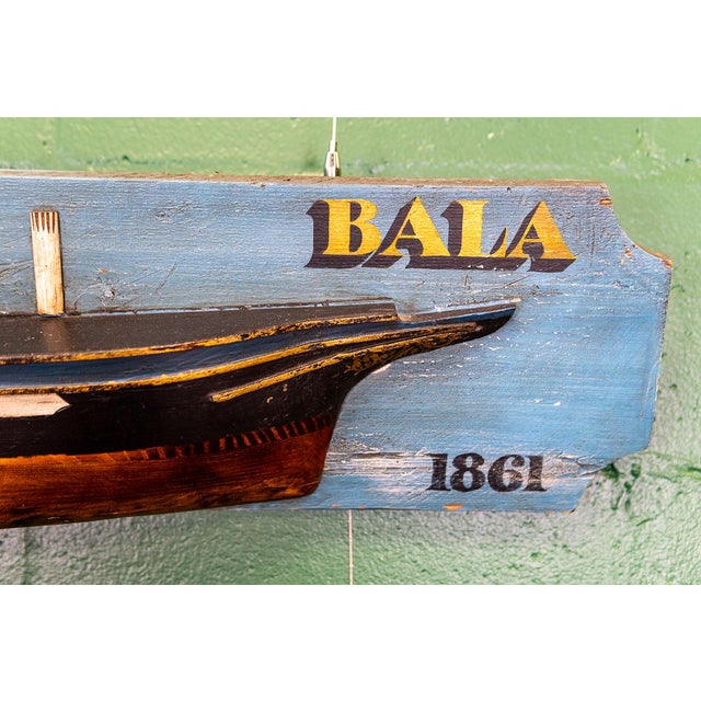 Late 19th-Early 20th Century Pair of Half Hulls Models For Sale - Image 13 of 17