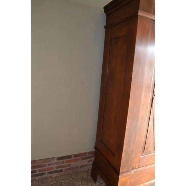 Wood Antique German Oak Cabinet For Sale - Image 7 of 10