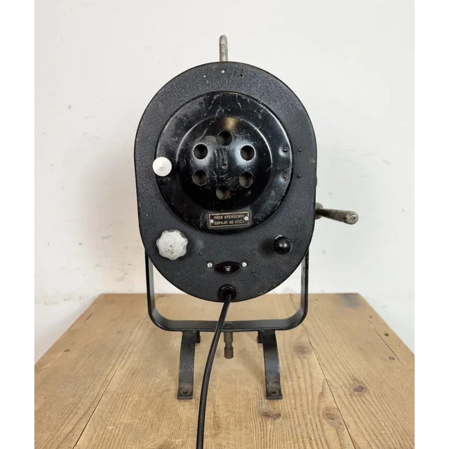 Vintage Black Theatre Spotlight Table Lamp, 1960s For Sale - Image 9 of 18