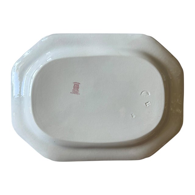 Antique Late Copeland Spode “Greek” Crimson Transferware Platter, England, c.1910–20 For Sale In Los Angeles - Image 6 of 7