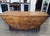 Boho Chic Vintage Large Oak Parquet Top Drop Leaf Dining Table For Sale - Image 3 of 12