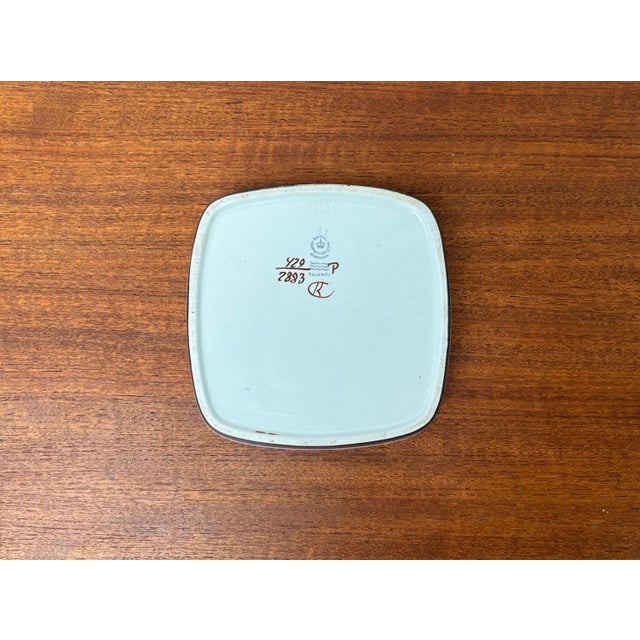 Mid-Century Danish Porcelain Baca Blue Line Bowl by Nils Thorsson and Kari Christensen for Royal Copenhagen, 1960s For Sale - Image 9 of 15