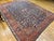 19th Century Persian Heriz Serapi Rug, Hand-Knotted Wool, Allover Geometric Pattern, Blue & Red, 8x11 For Sale - Image 9 of 18
