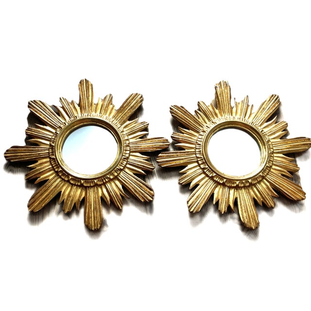 Mid-Century German Giltwood Sunburst Mirrors by Wenz, 1960s, Set of 2 For Sale - Image 13 of 15