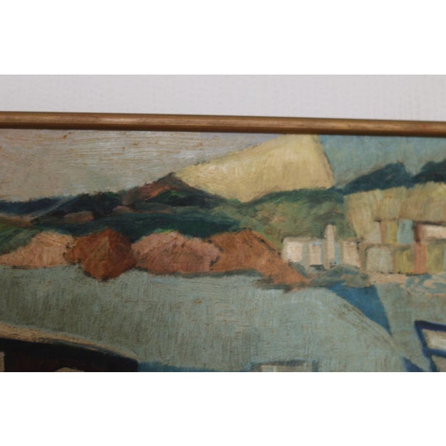 Kjell Lindberg, Boats, 1960s, Oil on Canvas, Framed For Sale - Image 6 of 11